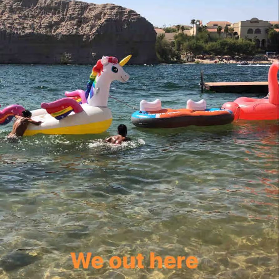 Swimming in the river