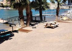 Outdoor seating area at The Haven River Lodge