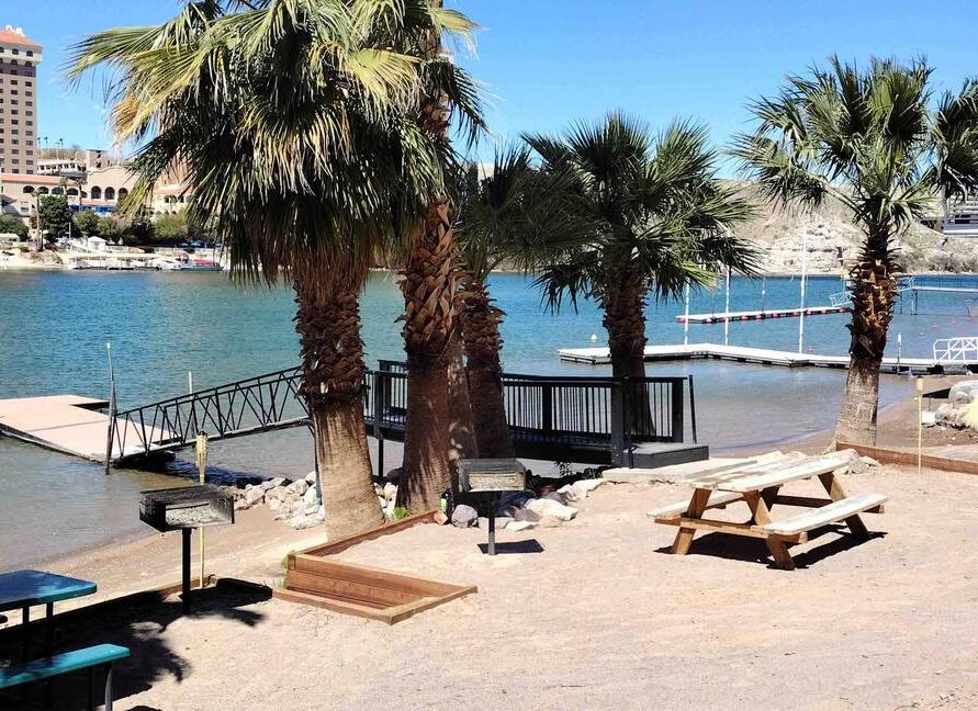 Riverfront view with dock at The Haven River Lodge