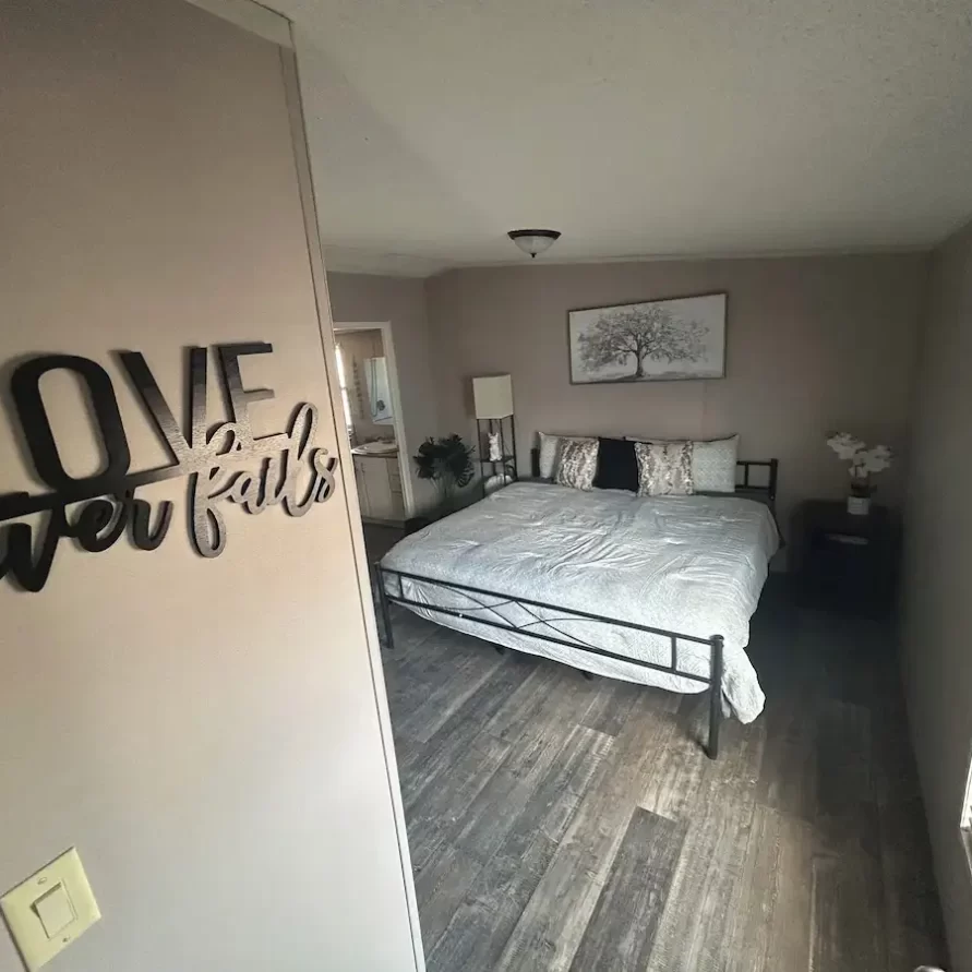 bedroom at The Haven River Lodge rental